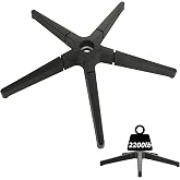 YAYODS Office Chair Base Replacement Parts Heavy Duty 2500 Lbs, 28 Inch Desk Chair Base Replacement Universal Gas Cylinder and Caster Sockets