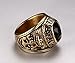 VNOX United States Navy Rings,Marine Corps,USMC,Stainless Steel Gold Plated Black CZ Stone,Size 10