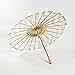 Quasimoon PaperLanternStore.com 32 Inch Gray Chevron Paper Parasol Umbrella