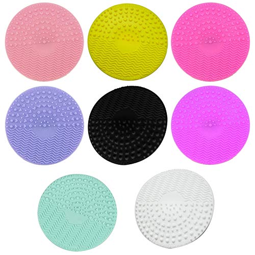 Vaorwne Silicone Makeup Brush Cleansing Pad Palette Brush Cleaner Cleaning Mat Washing Scrubber Pad Cosmetic Make Up Cleaner Tools Light Green