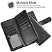 Vofolen 2-in-1 Case for Galaxy Note 9 Case Wallet Credit Card Holder Detachable PU Leather Flip Cover Magnetic Protective Slim Shell ID Slot Pocket Folio Case for Samsung Galaxy Note 9 (Black)