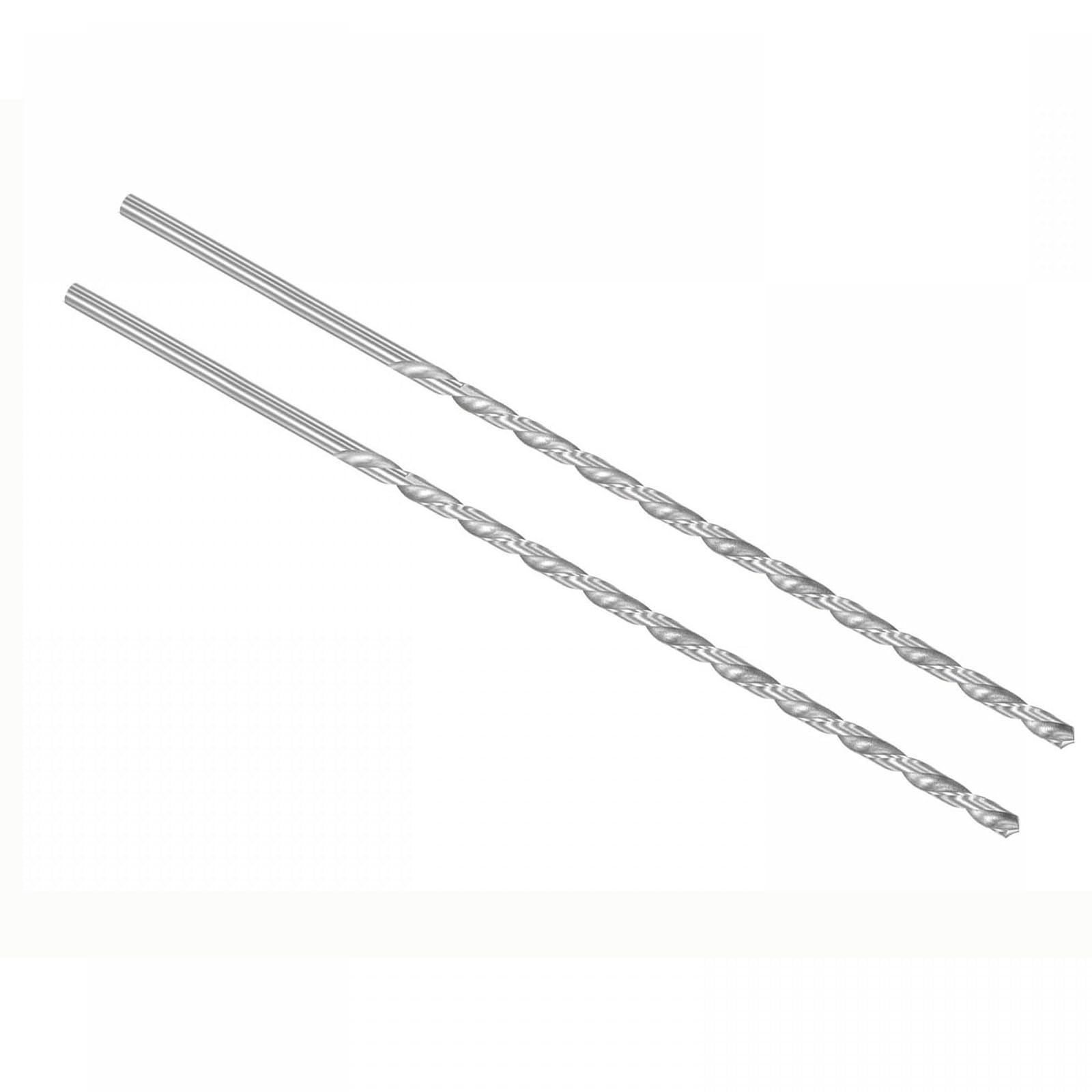 TOP-VIGOR 2Pcs 5.5mm Dia Extra Long Twist Drill Bits, 300mm Length High Speed Steel Extended Spiral Drill Bit, Straight Shank Twist Drill Bit Tool for Wood Metal Aluminum Plastic — image 1