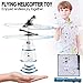 PALA PERRA Flying Toy Mini RC Helicopter, Rechargeable Infrared Induction Flying Drone Indoor Games Toys, Remote Control Helicopter for Kids Parachute with Jumping Paratrooper