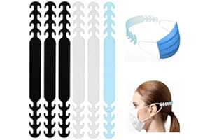W7ETBEN 6PCS Mask Companion Accessory Hook, Ear Protector Decompression Holder Free Ears Adjustable Anti-Tightening Extension