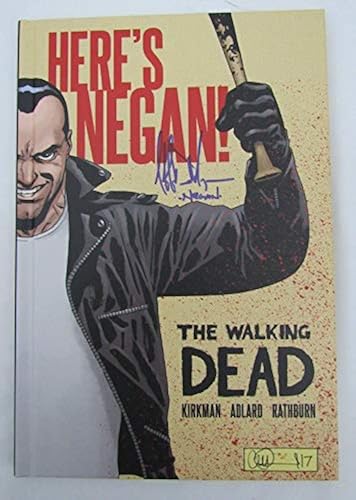 Jeffrey Dean Morgan Signed Here's Negan Walking Dead Hardbound
