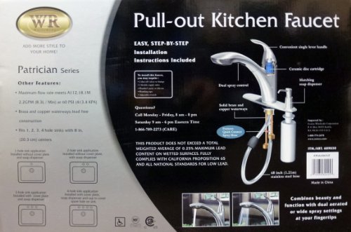 Water Ridge Patrician Series Kitchen Faucet Brushed Nickel