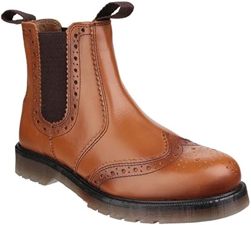 Amblers Mens Dalby Pull On Brogue Boots