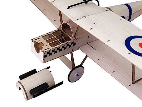 RC Airplane 3CH Radio Remote Controlled Electronic Aircraft Mini Balsa Wood Indoor Plane Model Wingspan 378mm SE5A kit