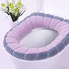 Yuzhijie Tweekleurige tweekleurige pompoen thermische schattige badkamer heupstoel toilet deksel gewone ademend, 7