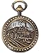 AMPM24 Skeleton Men's Steam Train Copper Dangle Quartz Pocket Watch WPK100