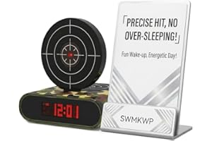 Shot Clock Alarm Clocks Heavy Sleepers Shooting Target Digital Timer Infrared Sensor Training Tool LED Display Fun Gifts Men 