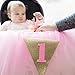 Posh Peanut 1st Birthday Tutu Skirt for High Chair Party Decorations for Your Baby Girl Special Day (Pink)