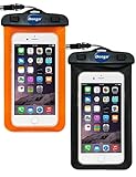 [2 Pack] Universal Waterproof Case, Deego Clear Cell Phone Dry Bag Pouch With Armband + Neck Strap for iPhone 7 / SE / 6s / 6s Plus, Galaxy Note 7 / S7 / S7 Edge up to 6.0