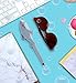 DolliBu Gray Shark Plush Pen - Cute & Soft Sea Life Stuffed Animal Ballpoint Novelty Pen Toy, Unique Writing Pen Instrument for Cool School and Office