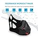 Friorange Sport Workout Hypoxic Mask Running Mask Fitness mask Achieve with 3 Level Air Flow Regulator (Black)