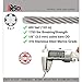 316 Stainless Steel Wire Rope - 400FT (122m) | 7x7 Marine Grade Stainless Steel Aircraft Cable | 1/8'' Stainless Steel Cable Railing for Deck Stair Railing Hardware DIY Balustrade