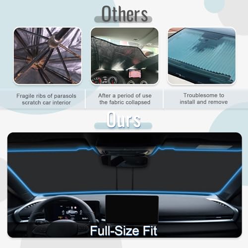 [Upgrade] CDEFG Compatible with New VW T-ROC T ROC 2025 2026 2027 Sunshade Covers Windshield Parasol Front Windshield Car Sun Shade Accessories