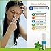Natural Solution Pink Salt Aromatherapy Nasal Inhaler with Cooling Natural Mint Essential Oils,Natural Remedy for Sinus Relief, Allergies, Headaches, Cold, Flu and Congestion - Pack of 3
