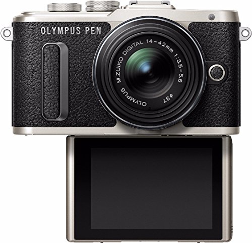 Olympus-PEN-E-PL8-Mirrorless-Camera-w-14-42mm-IIR-Lens-Black-w-32GB-Focus-Bundle
