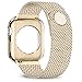 jwacct Compatible for Apple Watch Band with Screen Protector 38mm 40mm 42mm 44mm, Soft TPU Frame Case Cover Bumper Compatible for iwatch Series 1/2/3/4/5 Yellow Gold