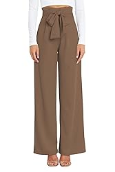 GUOLEZEEV Wide Leg Trousers for Women High Waisted