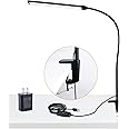 CeSunlight LED Desk Lamp with Clamp, Clamp Light, Tall Desk Lamp with Long Gooseneck, 11W, 850 LMS, 3 Color Modes, 10 Brightness Levels, Eye-Caring, Clip on Desk Light for Reading, Home, Office
