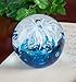 The Paragon Handmade Flower Paperweight Glass Office Decor, Flower Themed Collectible, 2½ (Purple)