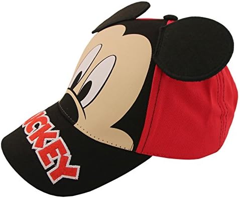 Disney Boys Mickey Mouse Baseball Cap with 3D Ears (Ages 2-7)