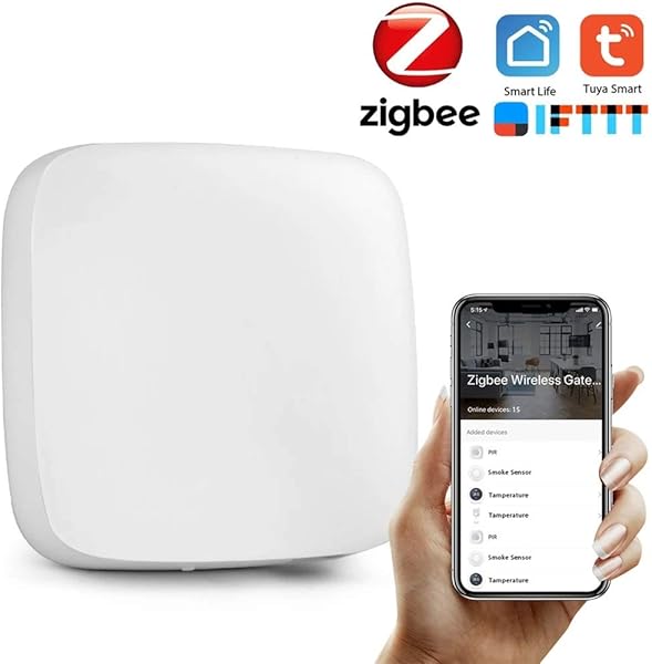 Cobeky Alimentado por Tuya ZigBee Smart Gateway Hub Smart Home Bridge TuyaSmart Life APP Centro de control remoto WIFI y conexin de cable de red para todos los productos inteligentes Tuya ZigBee 3 0