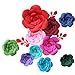 2pcs 8inch Paper Flower Backdrop Decoration - Party, Wedding, Rose Flower Wall Backdrop DIY Paper Handmade Craft for Nursery, Baby Shower, Birthday, Home Decor (8inch, Pink)