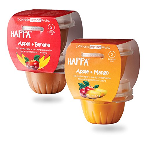 Happa Organic Baby Food Fruit Delight Pack Apple Banana Apple