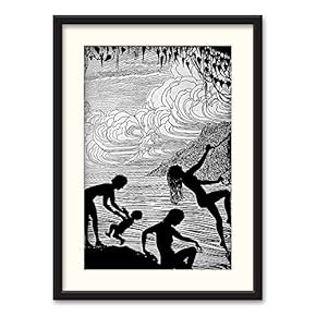 NWT Black Paper Framed Canvas Wall Art for...