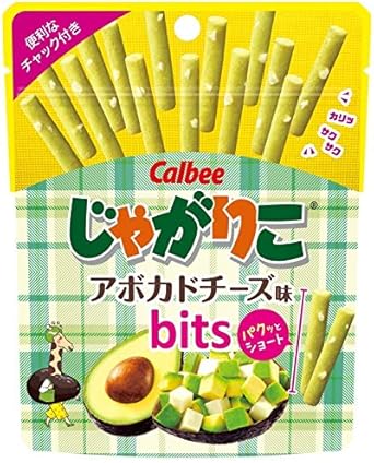 Amazon 販路限定品 カルビー じゃがりこ アボカドチーズ味bits 34g 12袋 じゃがりこ スナック菓子 通販