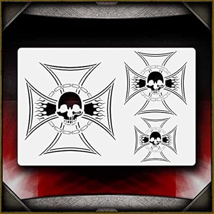 Amazon.com: Iron Cross 3 AirSick Airbrush Stencil Template