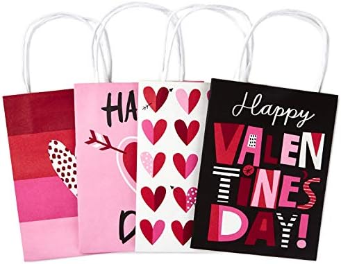 Hallmark 7" Small Valentine's Day Paper Gift Bags Assortment
