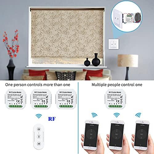 WiFi Vorhnge Rolllden Shutter Tuya Smart Life Wireless Home Automation DIY RF433 Vorhangschalter Modul Fernbedienung Mit Alexa Google Home Control