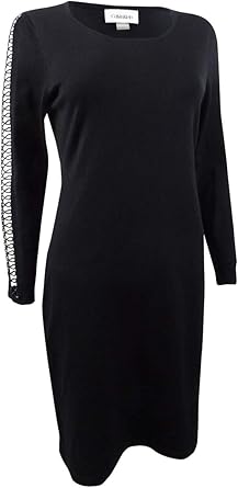 black sweater dress petite