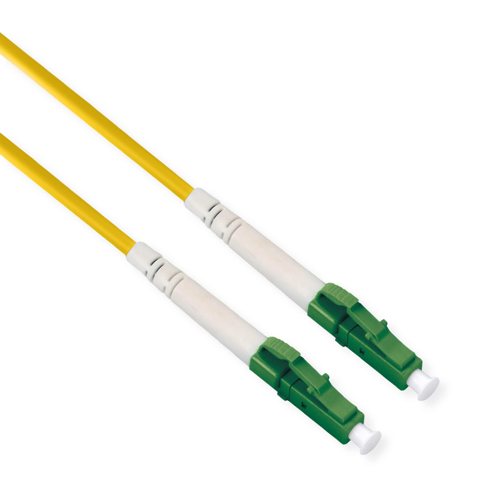 ROLINE Fibre Optic Cable 9/125 µm OS2, LC/LC, LSOH, APC, simplex, yellow, 2 m
