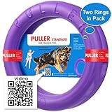 New Version 2018 Dog Training Tools - K9 Training Equipment and Bonus - Large Medium K9 Dog Training Tool - Real Physical and Emotional Load Your Dog - Set 2 Rings by Puller Plus - Size 11.2 inches