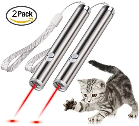 MYKEY Cat Toys Interactive Focused Light Cats Teaser Wand Toys 2 Pack