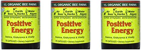 YS Organics Eco Bee Farms Positive Energy, 35 Caps - 3 Pack