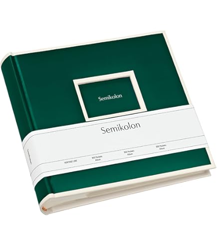 Semikolon 369965 Album fotografico Classic XLarge - 32 x 31 cm, 130 pagine color crema, per 260 foto - lilla seta lilla