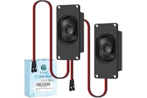 CQRobot Speaker 5 Watt 8 Ohm Compatible with Arduino Motherboard, 2.54mm Dupont Interface. It is Ideal for a Variety of Small