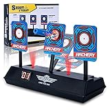 HIYUTOY Auto-Reset Target,Electronic Scoring Target Toys Soft Bullet Target Dart Toy Gun Shoot for NERF N-Strike Blaster Kids Toy
