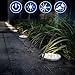 Aogist Solar Ground Lights, LED Garden Lights Patio Disk Lights In-Ground Outdoor Landscape Lighting for Lawn Patio Pathway Yard Deck Walkway (Warm White, 4 Pack)