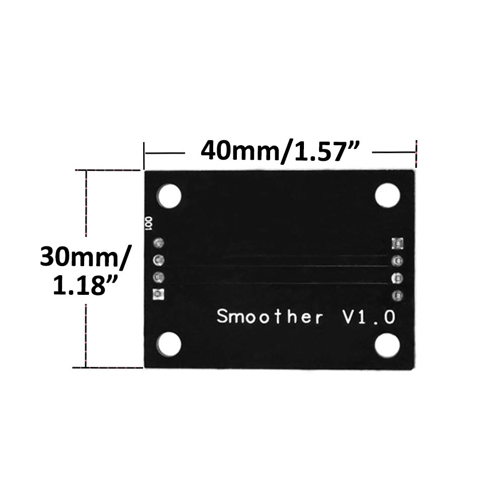 TL Smoother Addon Modules Hotetey 4 Pcs 3D Printer Accessories Filter for Pattern Elimination Motor Clipping Filter 3D Printer Stepper Motor Drivers