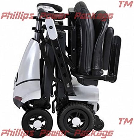 Solax Mobility - Mobie Classic - Folding Travel Scooter - 4-Wheel - White - PHILLIPS POWER PACKAGE TM - TO $500 VALUE