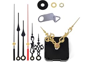 EMOON Clock Movement Mechanism Kit with 3 Pack Hands, Silent Sweep Quartz 12888 Motor, DIY Replacement for Custom Clock