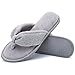RockDove Women's Terry Thong Slipper, Size 9-10 US Women, Grey