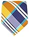 Scott Allan Collection Orange & Blue Ties for Him - Buffalo Plaid for Men - Woven Necktie - Orange and Blue Wedding Ties